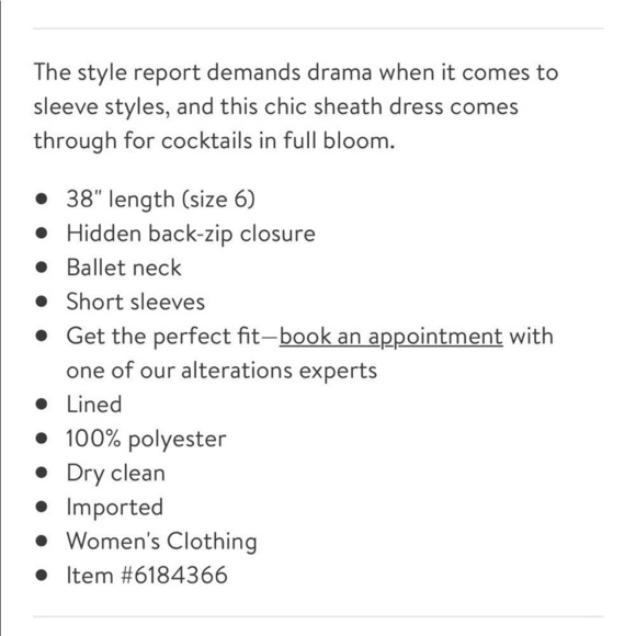 Shani Dramatic Rosette Sleeve Crepe Sheath Cocktail Dress Black - Picture 12 of 12